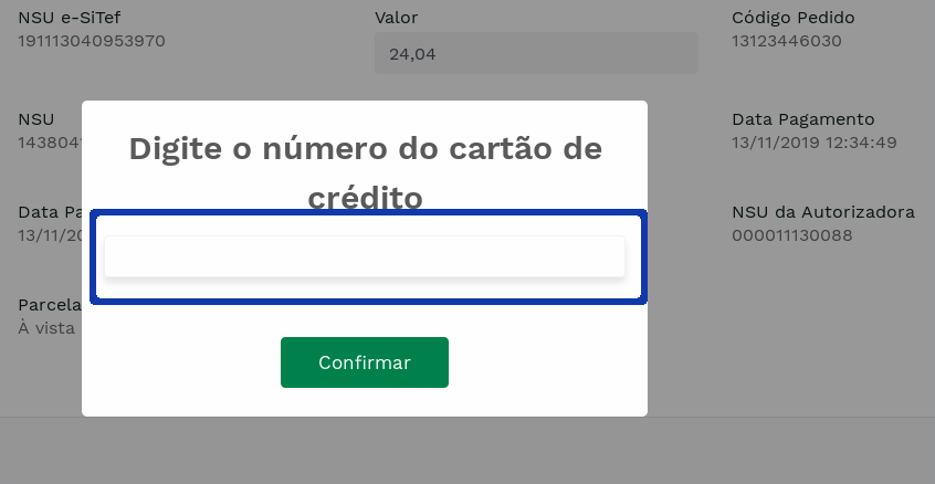 &quot;Card number on transaction cancellation.&quot; -no-filter