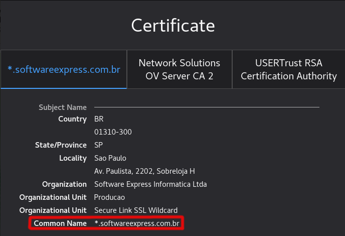 Información del certificado -no-filter